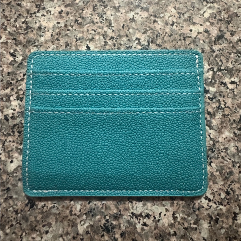 Teal Card Holder
